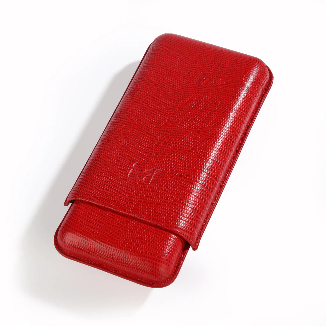 Fuente The Opusx Society Teju Leather Cigar Case Red