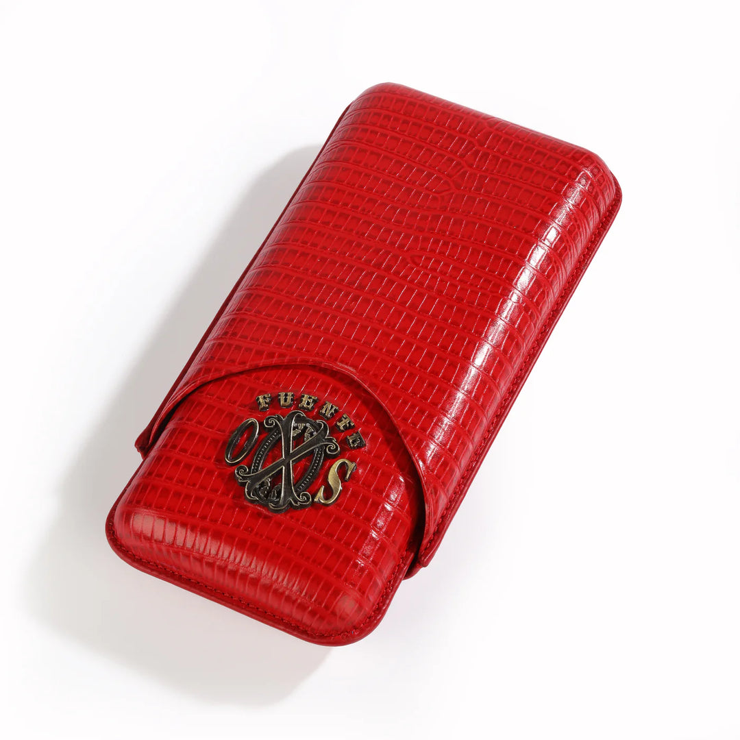 Fuente The Opusx Society Teju Leather Cigar Case Red
