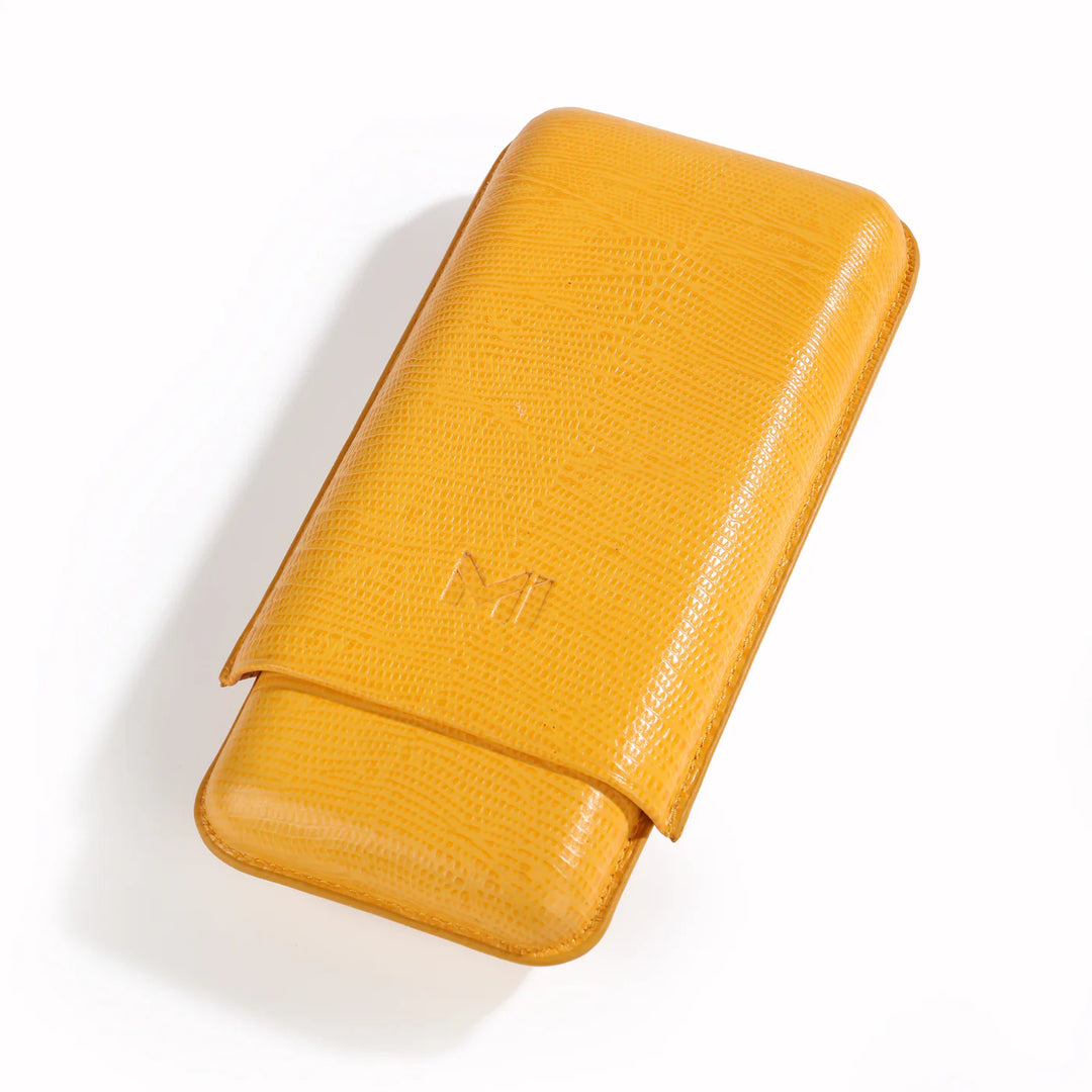 Fuente The Opusx Society Teju Leather Cigar Case Yellow
