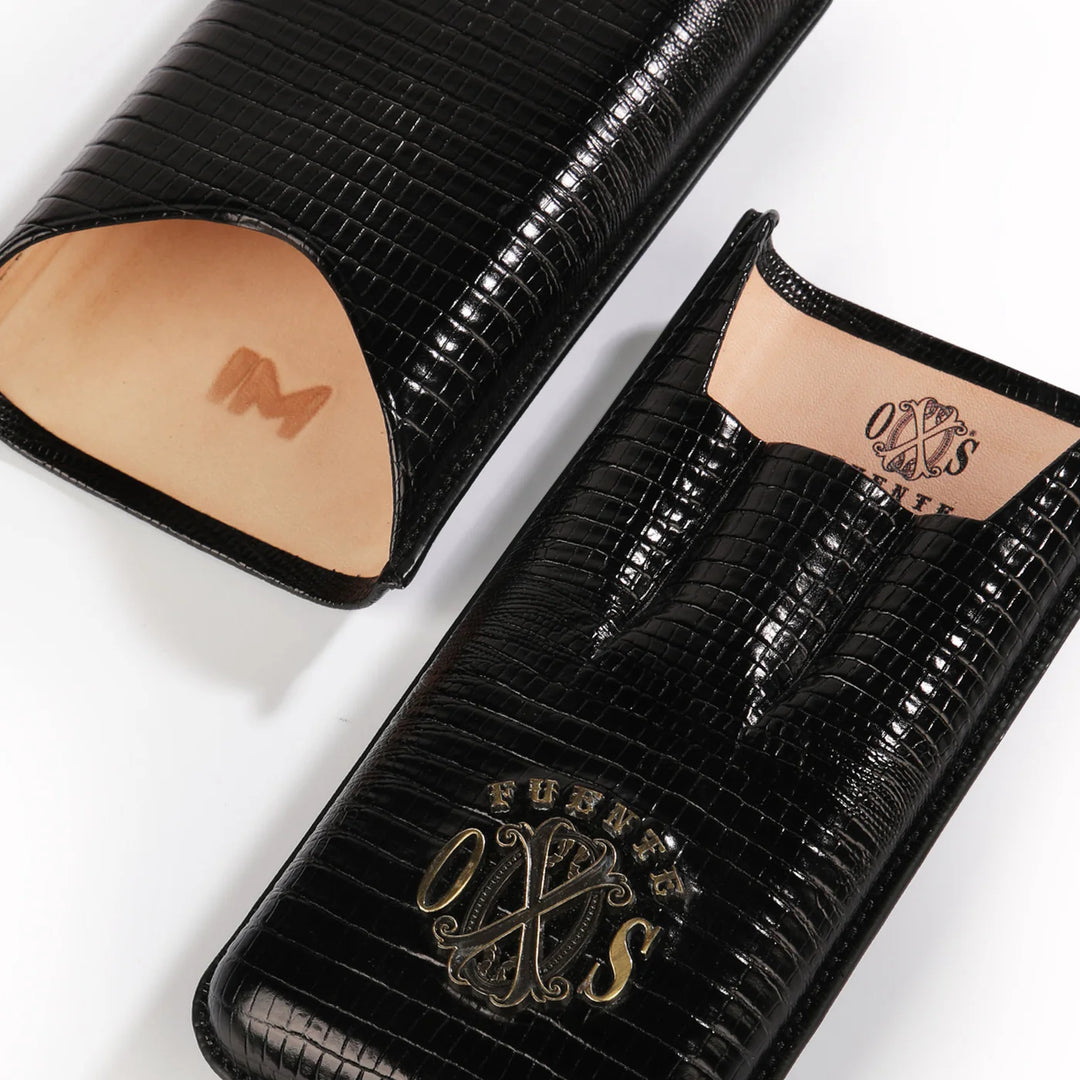 Fuente The Opusx Society Teju Leather Cigar Case Black