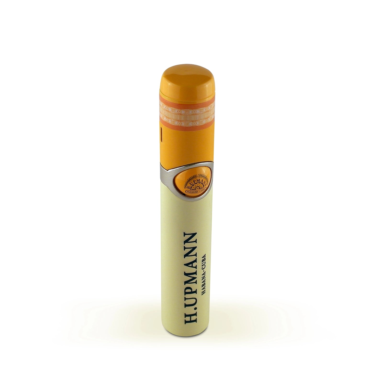 H. Upmann torch cigar lighter
Luxury cigar lighter inspired by H. Upmann cigar tubes
Premium H. Upmann torch flame lighter
Elegant cigar accessory by H. Upmann
H. Upmann branded cigar lighter