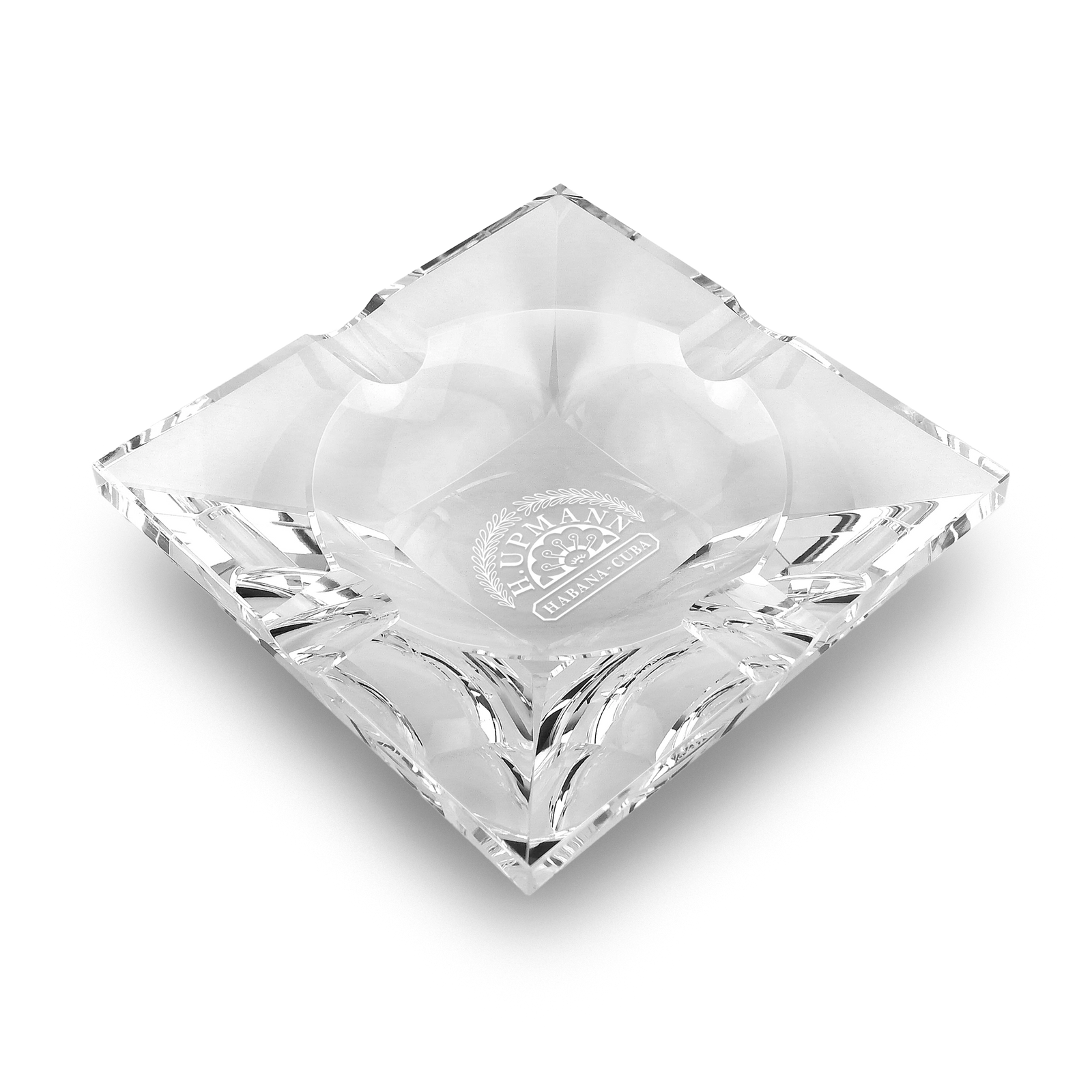 H. Upmann glass cigar ashtray
Transparent glass ashtray for four cigars
H. Upmann branded cigar ashtray
Luxury glass ashtray for cigar enthusiasts
Premium cigar accessory by H. Upmann