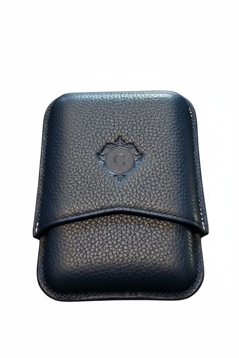 Cartujano Leather Pocket 3 Cigar Blue