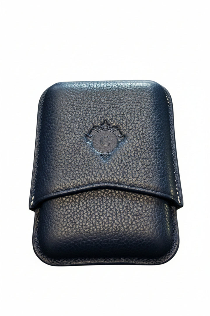 Cartujano Leather Pocket 3 Cigar Blue