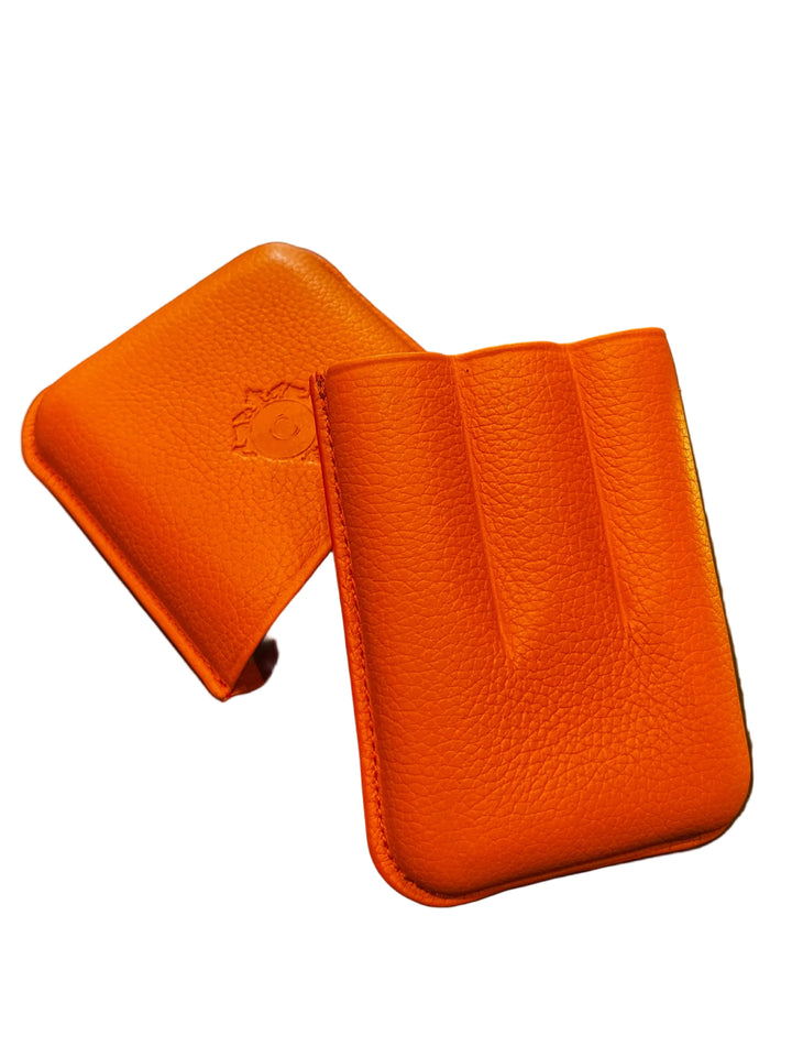 Cartujano Leather Pocket 3 Cigar Orange