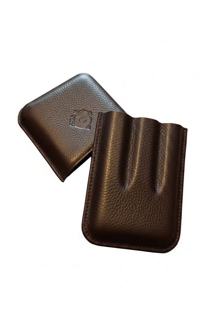 Cartujano Leather Pocket 3 Cigar Purple