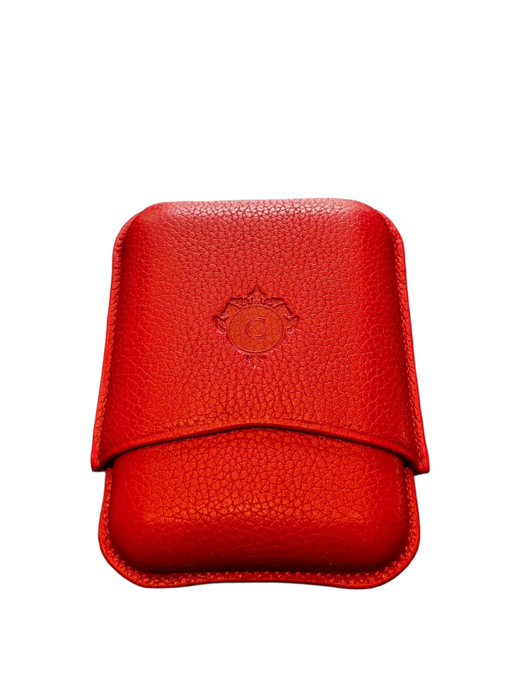 Cartujano Leather Pocket 3 Cigar Red