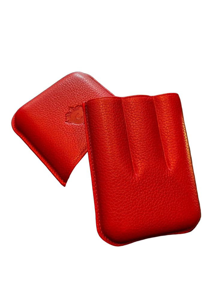 Cartujano Leather Pocket 3 Cigar Red