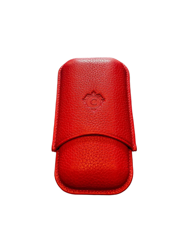 Cartujano Leather Pocket 2 Cigar Case  Red