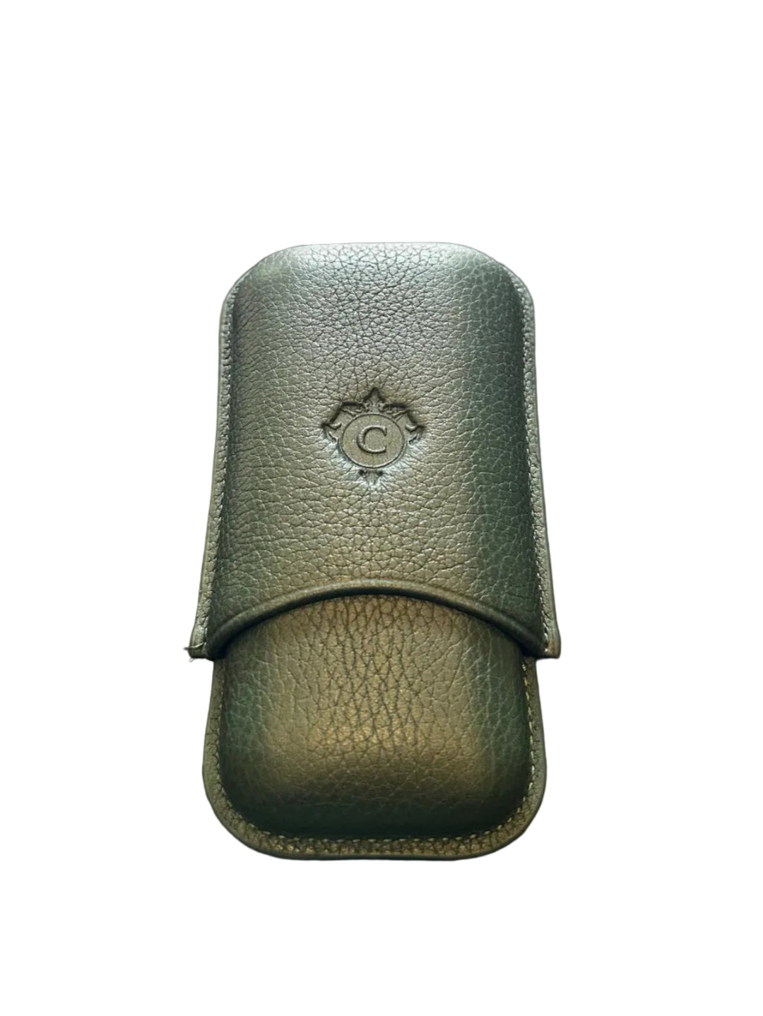 Cartujano Leather Pocket 2 Cigar Case Green