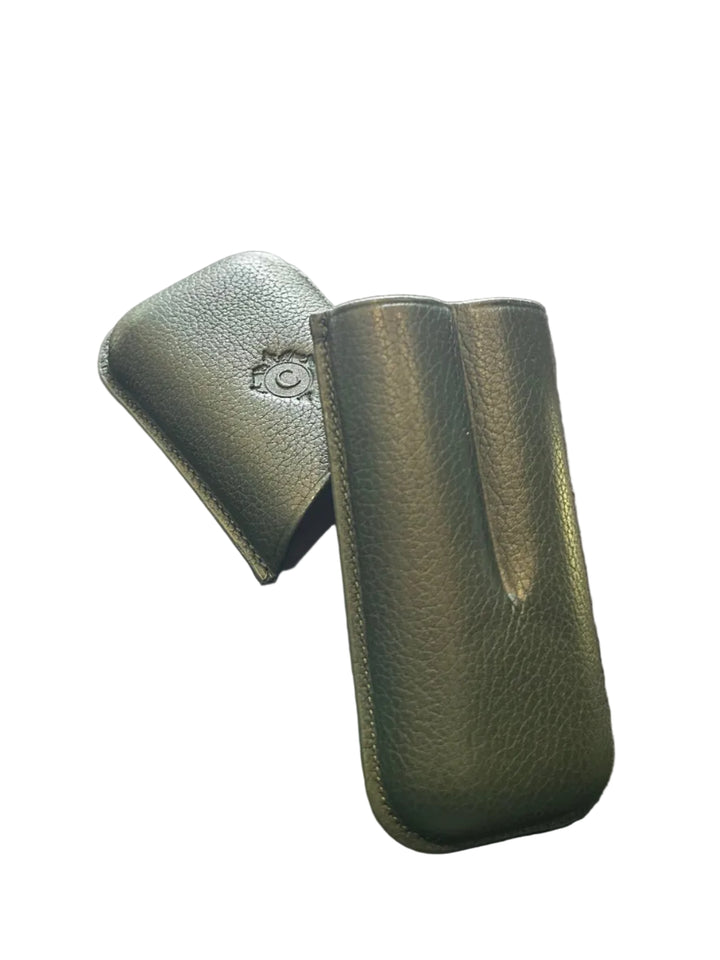 Cartujano Leather Pocket 2 Cigar Case Green