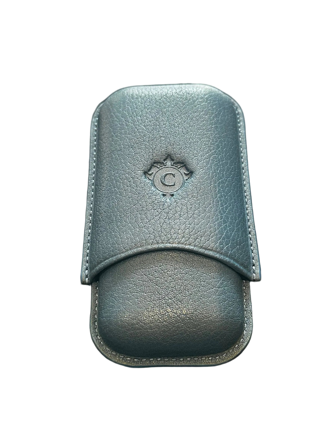 Cartujano Leather Pocket 2 Cigar Case Blue