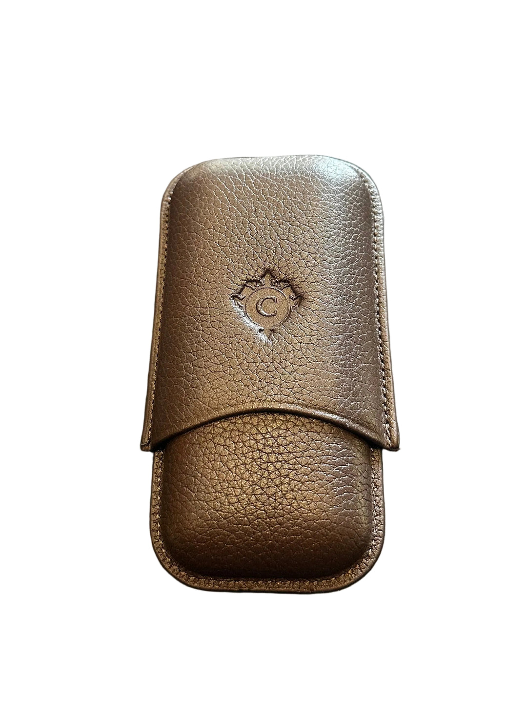 Cartujano Leather Pocket 2 Cigar Case Brown