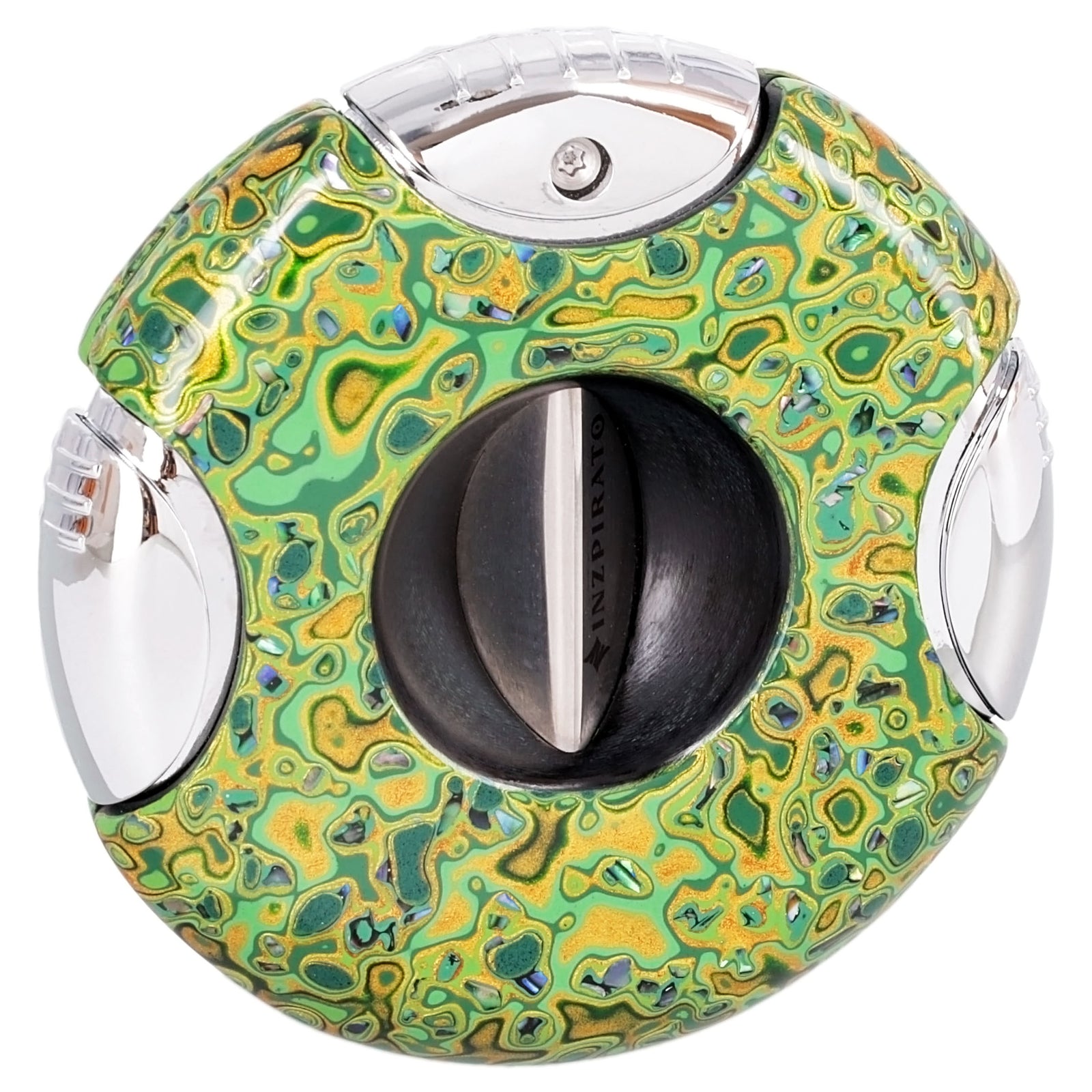 Inzpirato Artist Porcelain V Cigar Cutter Green