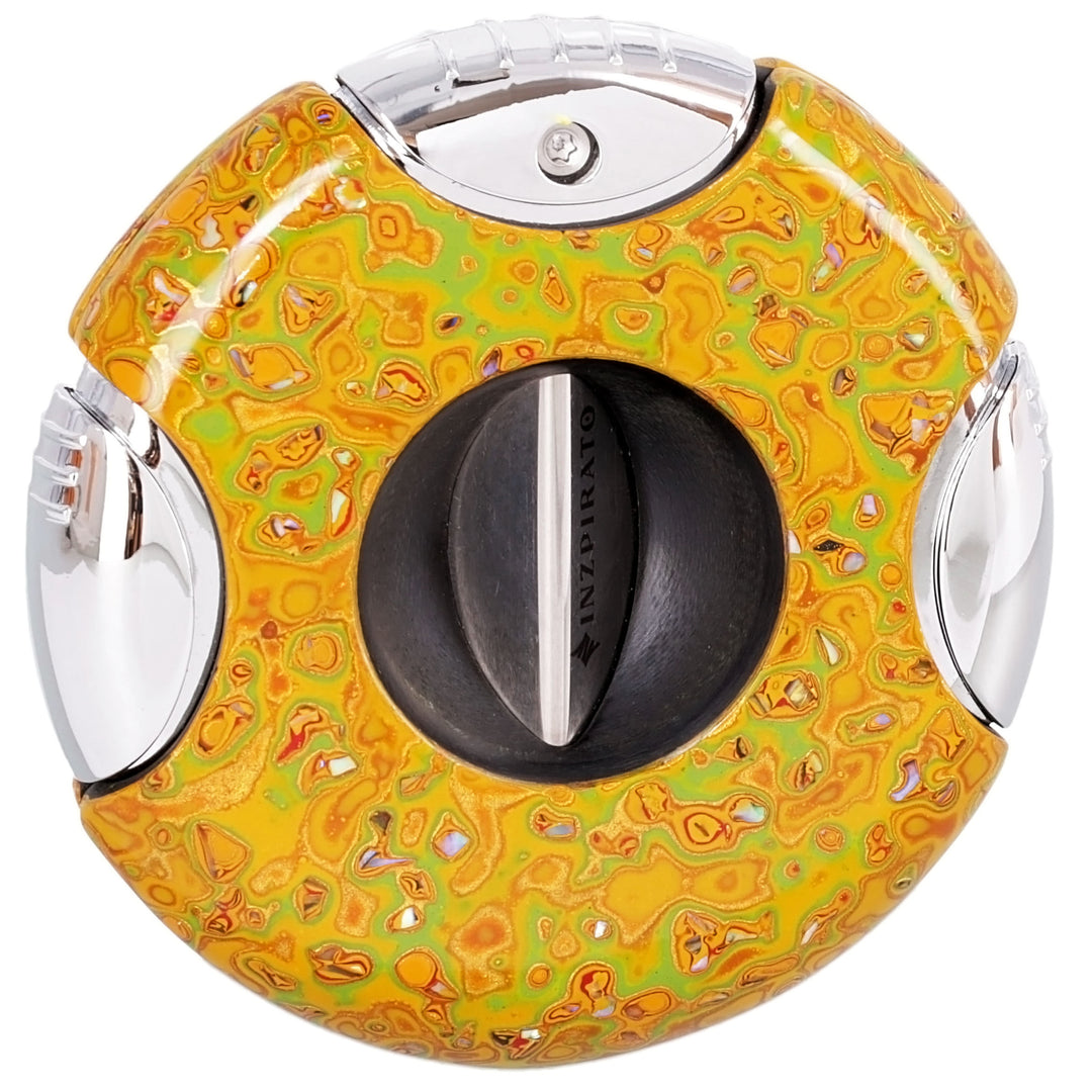 Inzpirato Artist Porcelain V Cigar Cutter Yellow