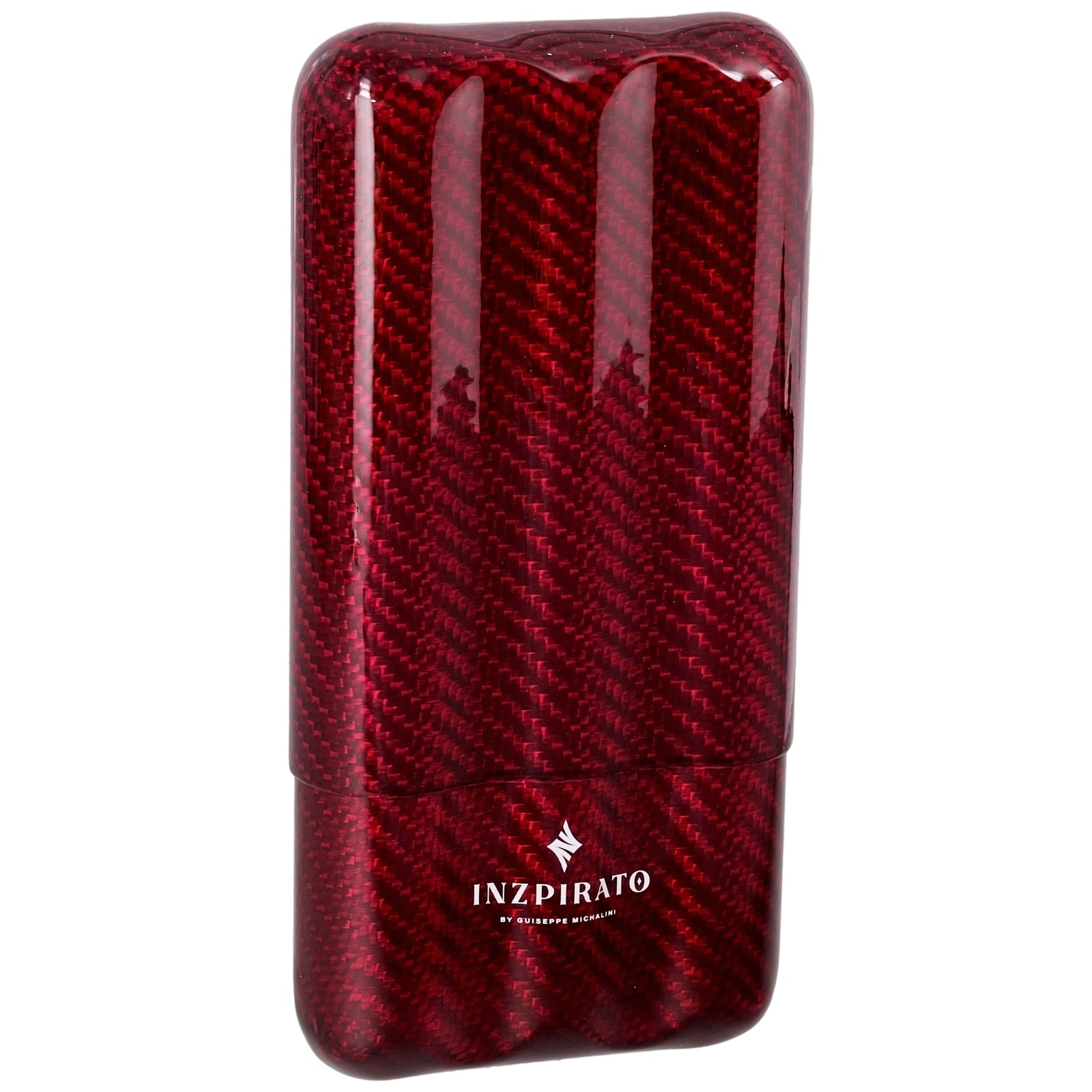 Inzpirato Carbon Fiber Cigar Case Red