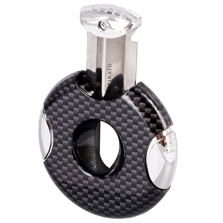 Inzpirato Carbon Fiber V Cigar Cutter Black