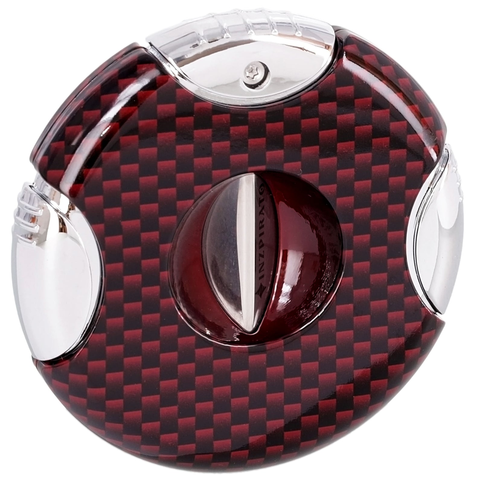 Inzpirato Carbon Fiber V Cigar Cutter Red