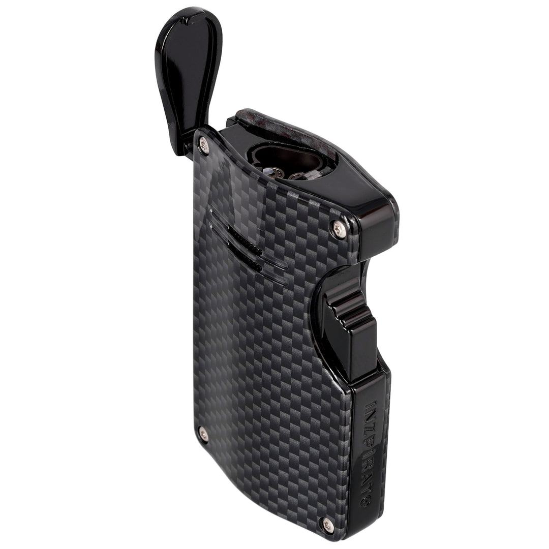 Inzpirato Triple Torch Carbon Fiber Black Cigar Lighter