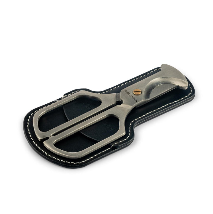 J Cure London Cigar Cutter Scissors and Case