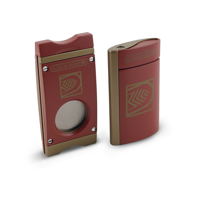 La Casa Del Habano Cigar Cutter and Lighter Set