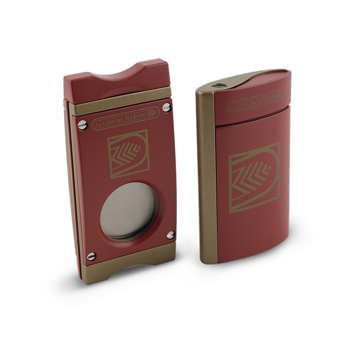 La Casa Del Habano Cigar Cutter and Lighter Set