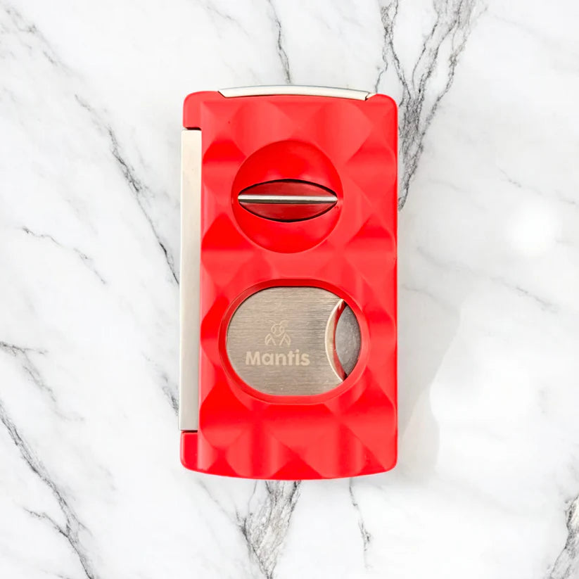Mantis Universal Cigar Cutter Facetted Ferrari Red