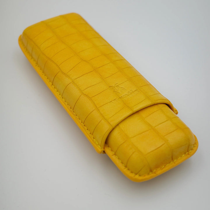 Mantis Croc Neo Cigar Case Yellow