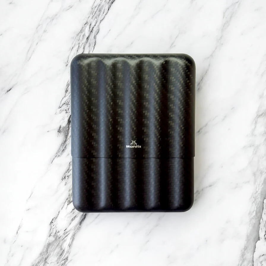Mantis TrueCarbon 3K Cigar Case Matte 5 Finger