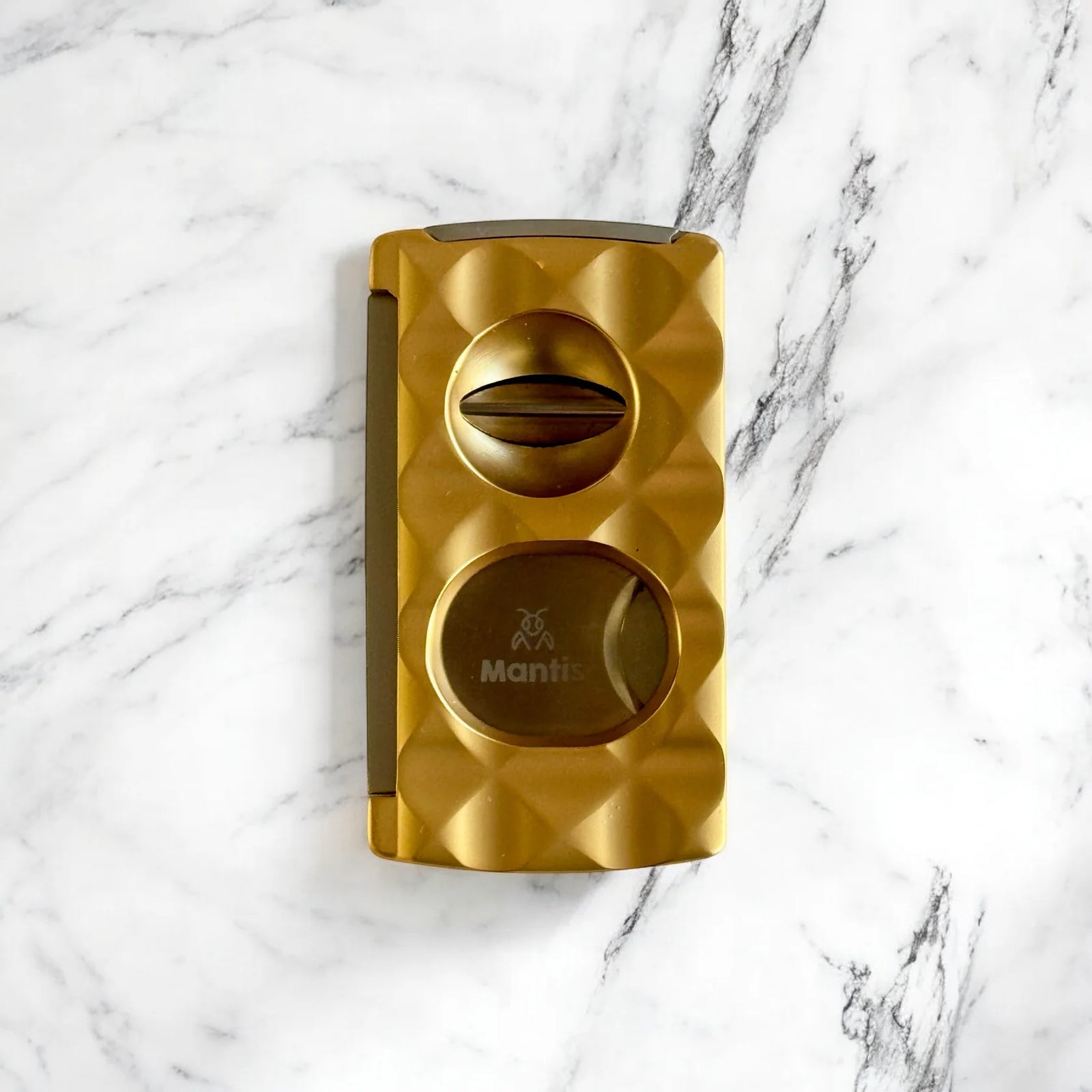 Mantis Universal Cigar Cutter Facetted Gold