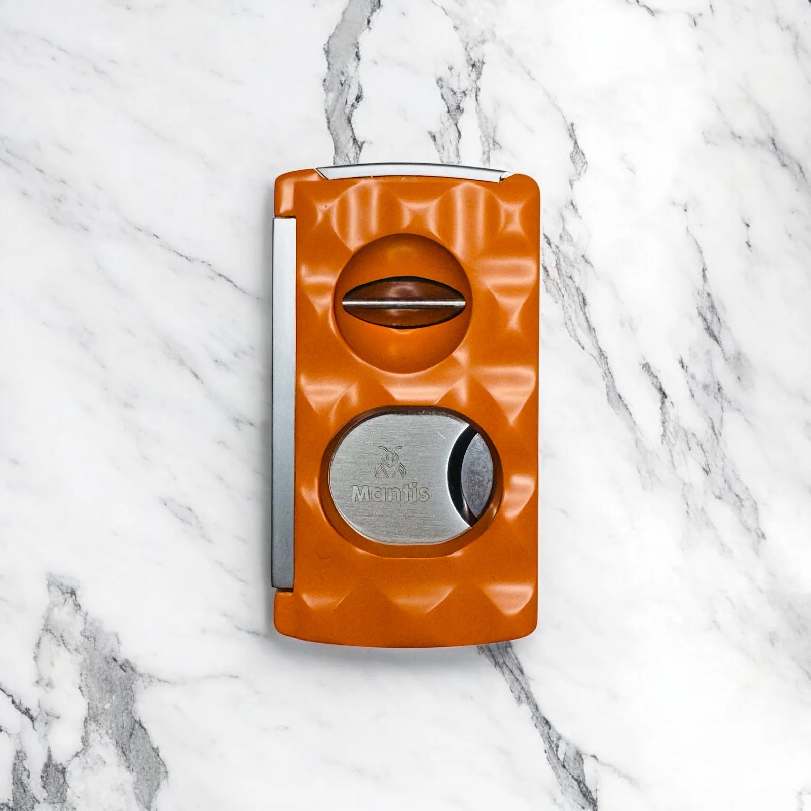 Mantis Universal Cigar Cutter Facetted Hermes Orange