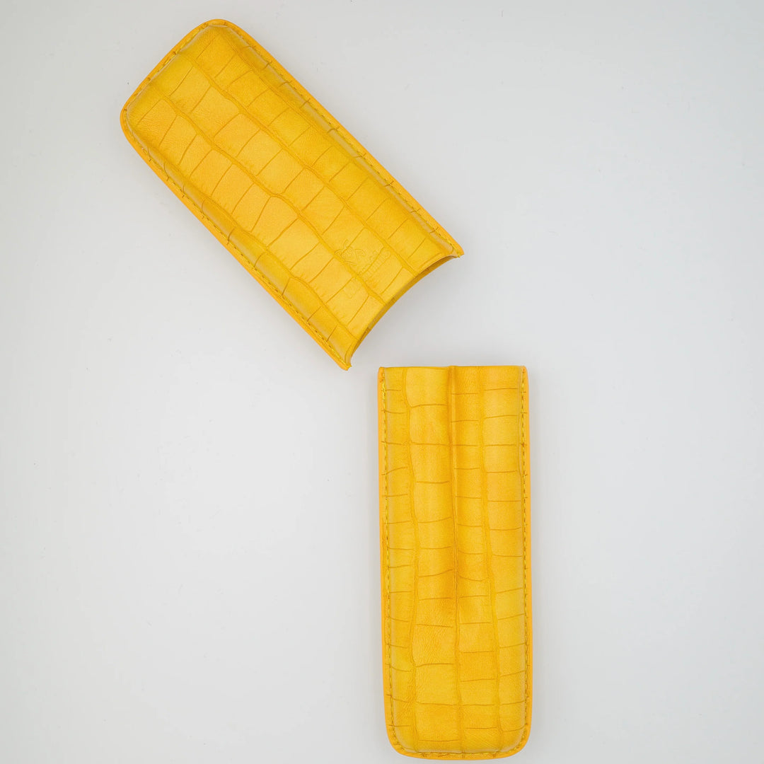 Mantis Croc Neo Cigar Case Yellow
