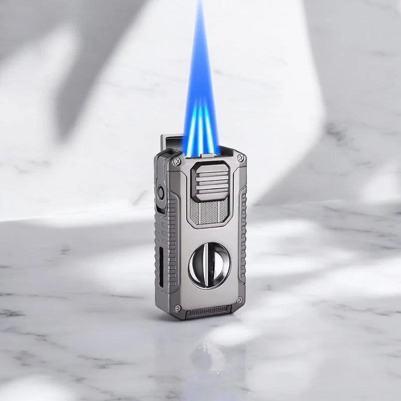 Mantis Omni Multi Function Green Cigar Lighter &amp; Cutter