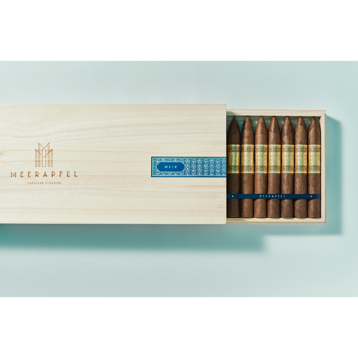 Meerapfel Meir Master Blend Pyramid box 25 open 
