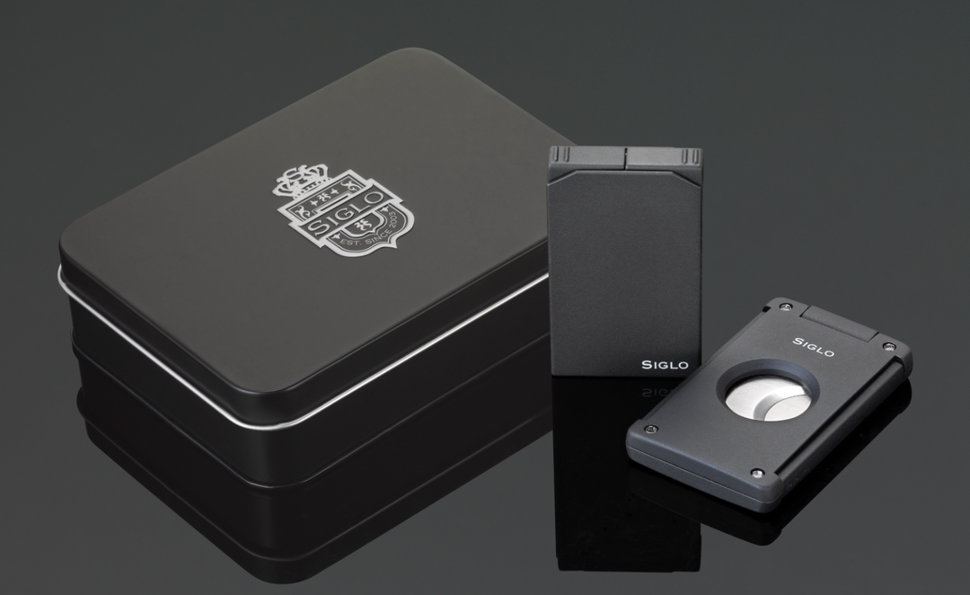 PCC Siglo Lighter &amp; Cutter Set Matt Black