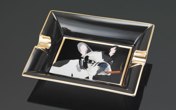 PCC Siglo Dog In Black Cigar Ashtray