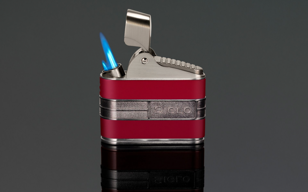 PCC Siglo Retro Table Cigar Lighter Gun W/Red