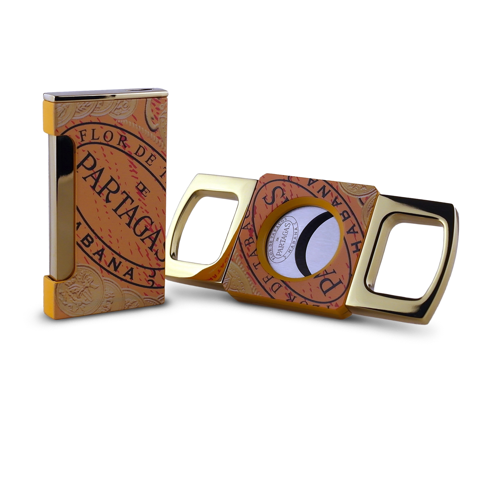 Partagás cigar cutter and lighter set
DKI cigar accessory set with torch lighter
Stainless steel double blade cigar cutter
Premium Partagás cigar gift set
Luxury cigar accessories in stainless steel and bronze