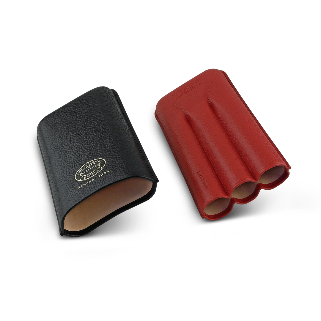 Partagas Leather Cigar Case - 3 Cigars