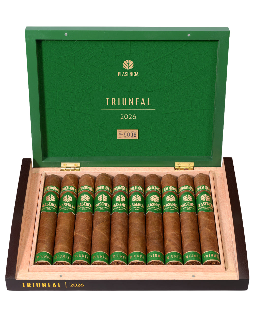 Plasencia Triunfal Limited Edition Gran Toro cigar
Premium Plasencia cigar with organic Honduran and Nicaraguan tobacco
Limited edition Triunfal cigar by Plasencia
Gran Toro cigar crafted in Honduras
Plasencia Triunfal collector cigar