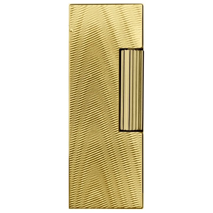 Alfred Dunhill Rollagas Lighter Moire Gold Plated