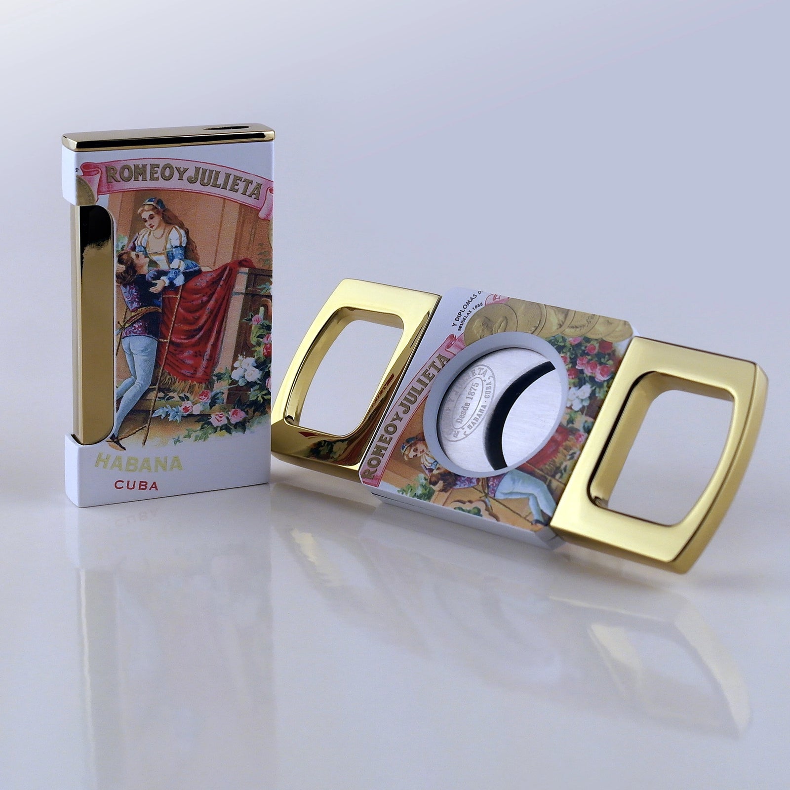 Romeo y Julieta Cigar Cutter and Lighter Set
