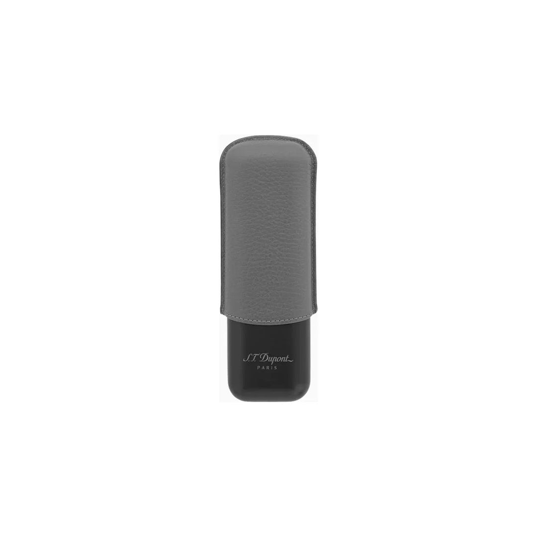 S.T. Dupont Graphite &amp; Black 2 Cigar Case Velvet