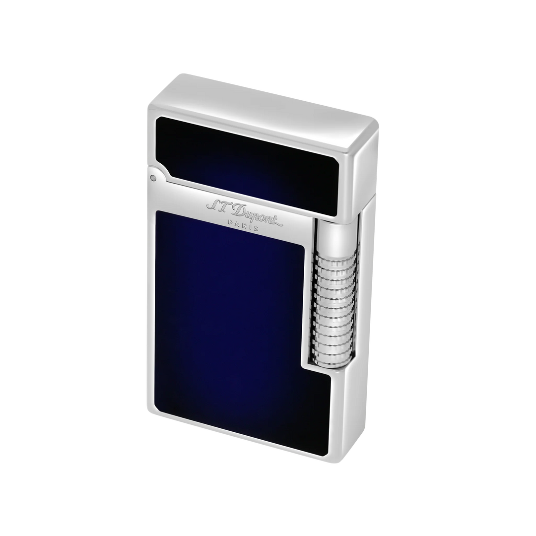 S.T. Dupont Le Grand Dupont Blue Lacquer And Palladium Cigar Lighter