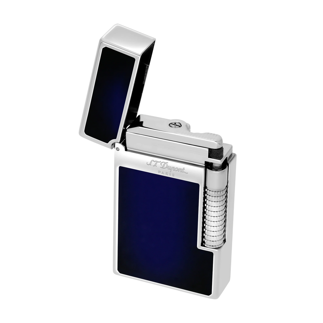 S.T. Dupont Le Grand Dupont Blue Lacquer And Palladium Cigar Lighter