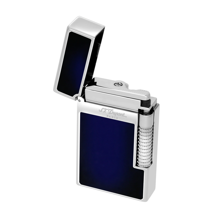 S.T. Dupont Le Grand Dupont Blue Lacquer And Palladium Cigar Lighter