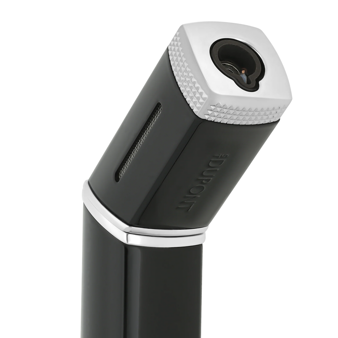S.T. Dupont Lighter Torch Chrome
S.T. Dupont Torch Lighter Chrome with Guilloché Finish and Adjustable Flame