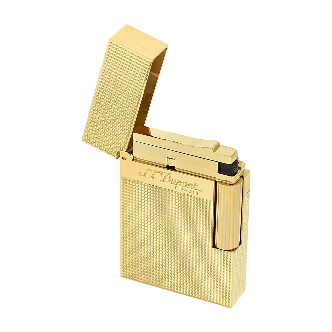 S.T. Dupont Ligne 2 Small Cigar Lighter Microdiamond Gold