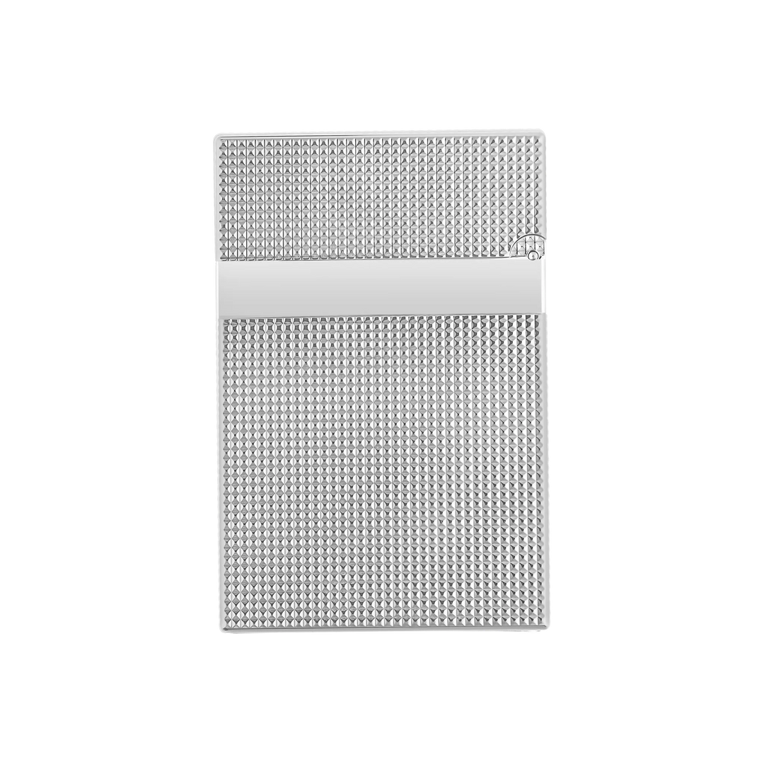 S.T. Dupont Ligne 2 Small Cigar Lighter Microdiamond Silver