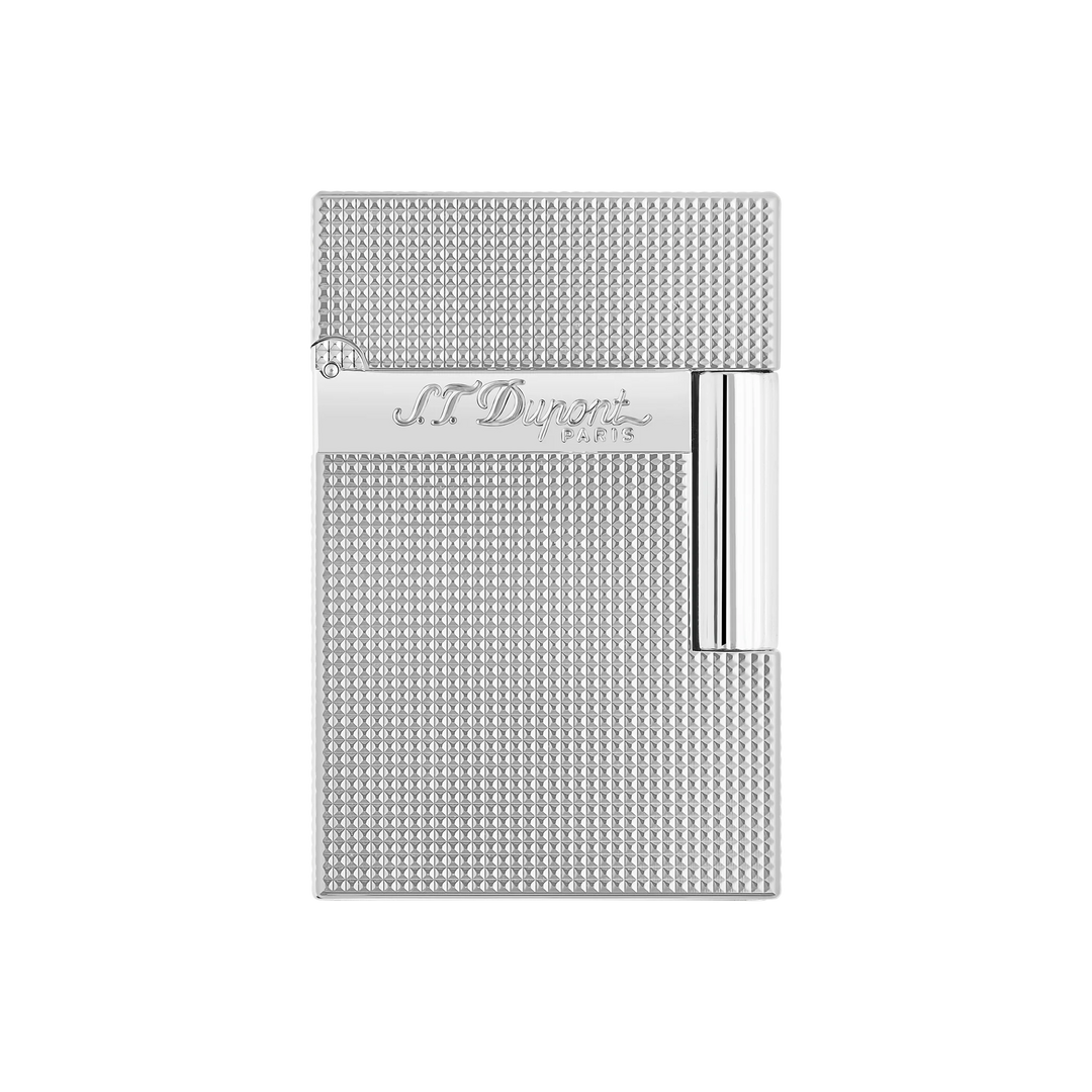 S.T. Dupont Ligne 2 Small Cigar Lighter Microdiamond Silver